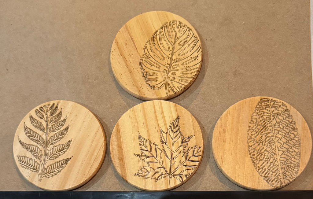 Wooden Coasters Set of 4