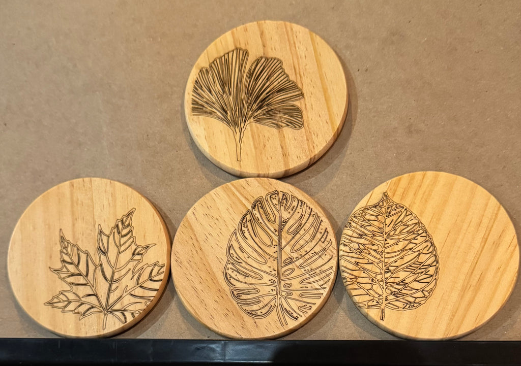 Wooden Coasters Set of 4