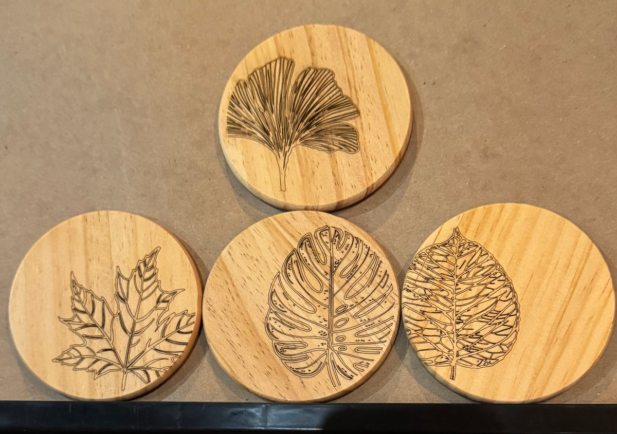 Wooden Coasters Set of 4